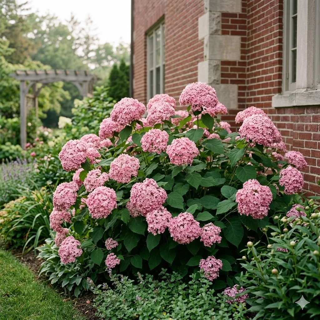 Hortensja krzewiasta 'Pink Annabelle'